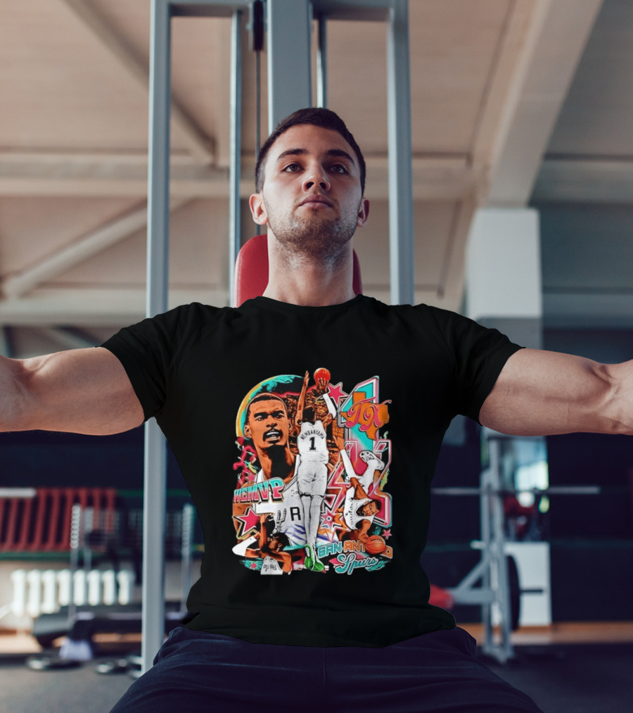 Wembanyama WEMVP San Antonio Spurs Basketball Action TX T-Shirt