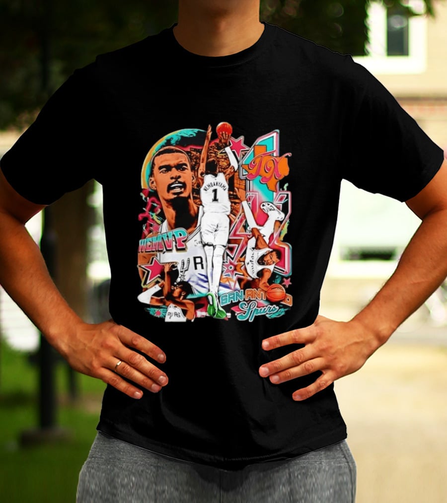 Wembanyama WEMVP San Antonio Spurs Basketball Action TX T-Shirt