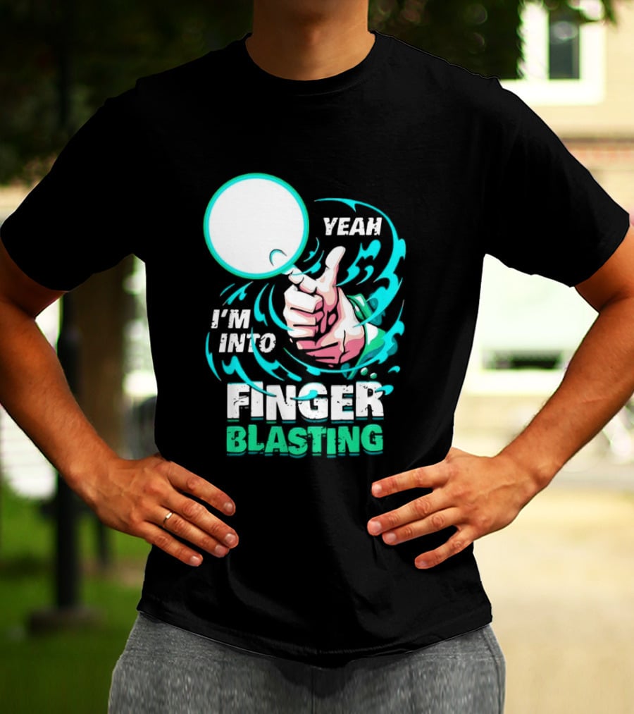 Yeah I Am Into Finger Blasting Cartoon Thumbs Up Spiral T-Shirt