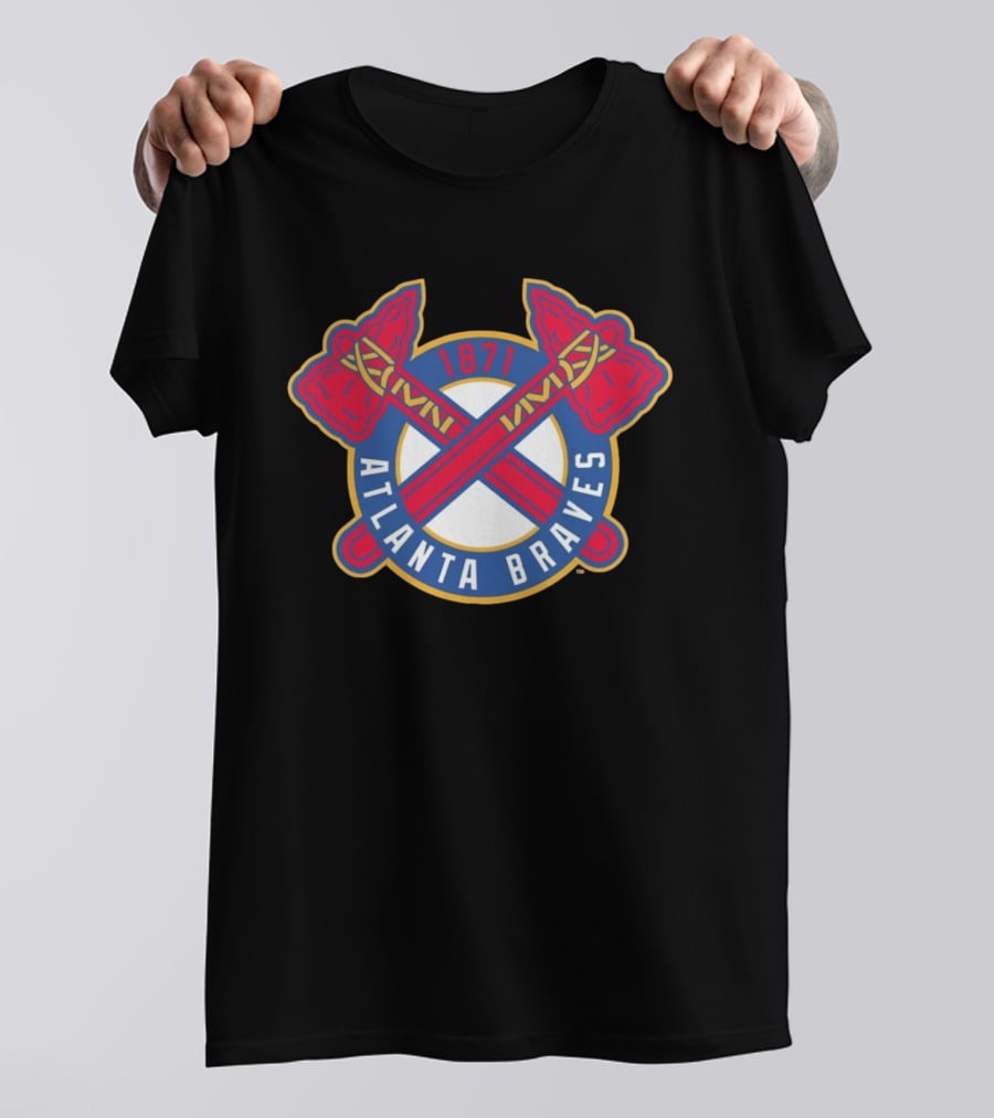 Atlanta Braves MLB 1871 Cross Tomahawk T-Shirt