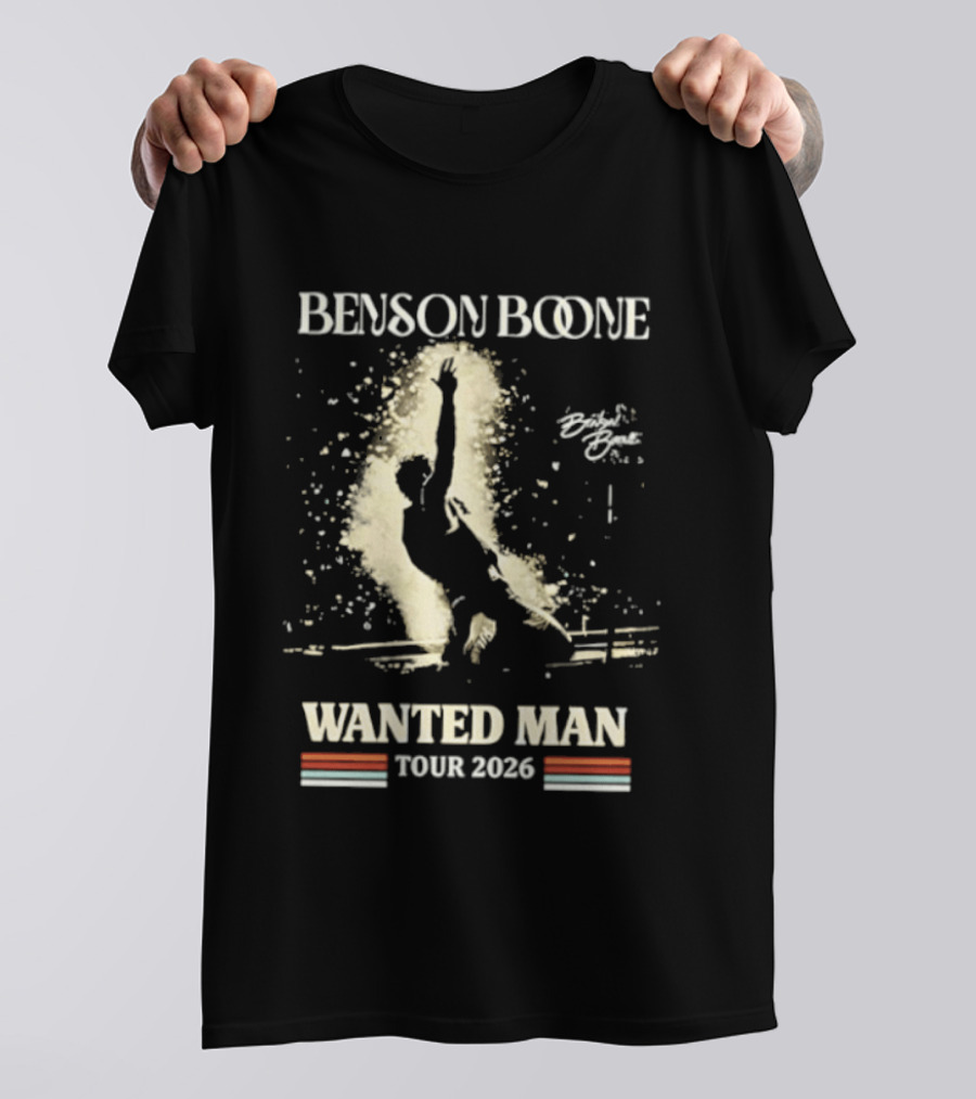Benson Boone Wanted Man Tour 2026 T-Shirt