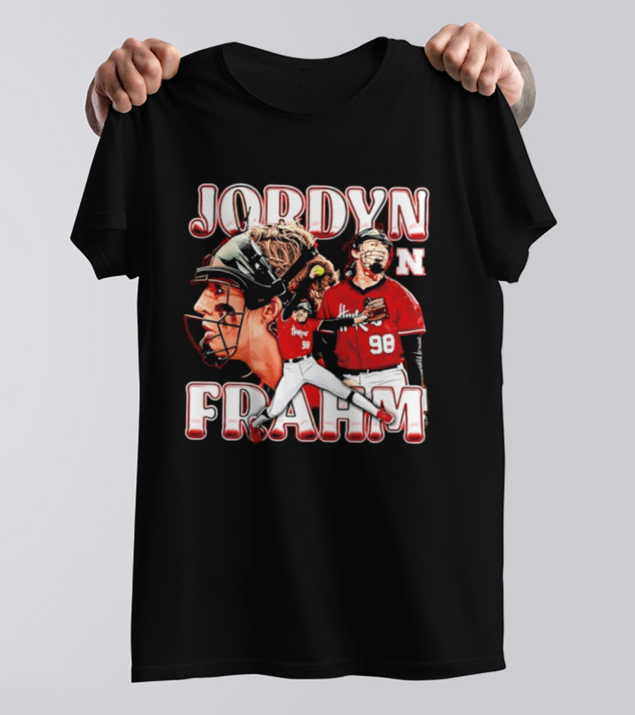 Jordyn Frahm Nebraska Softball NCAA Collage 98 T-Shirt