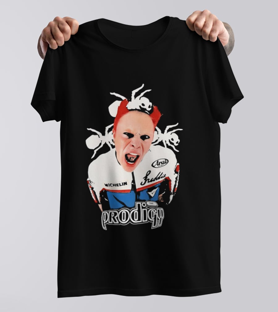 Keith Flint The Prodigy Michelin Arai Electronic Music Band Concert T-Shirt