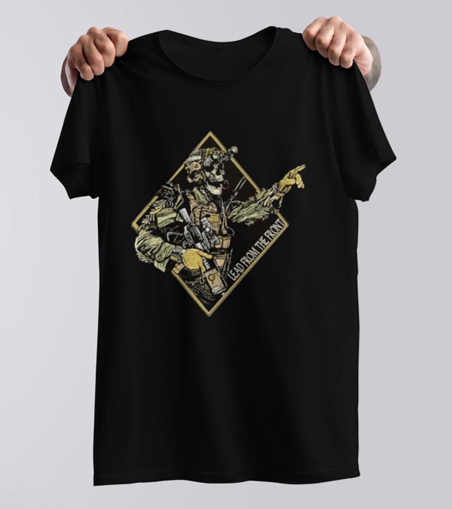 Lead From The Front Tactical Warrior Skeleton T-Shirt