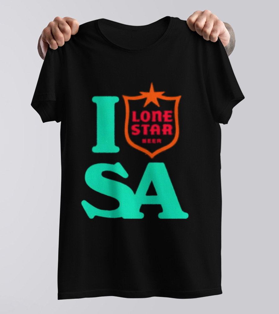 Lone Star Beer I Love San Antonio USA Texas T-Shirt