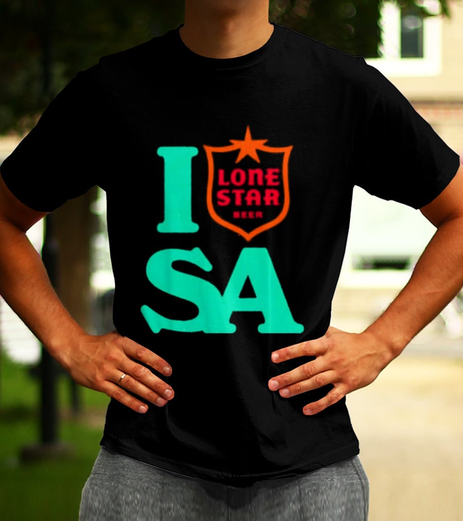 Lone Star Beer I Love San Antonio USA Texas T-Shirt