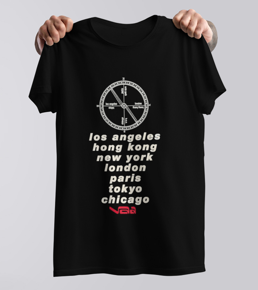 Los Angeles Hong Kong New York London Paris Tokyo Chicago Nike Swoosh T-Shirt