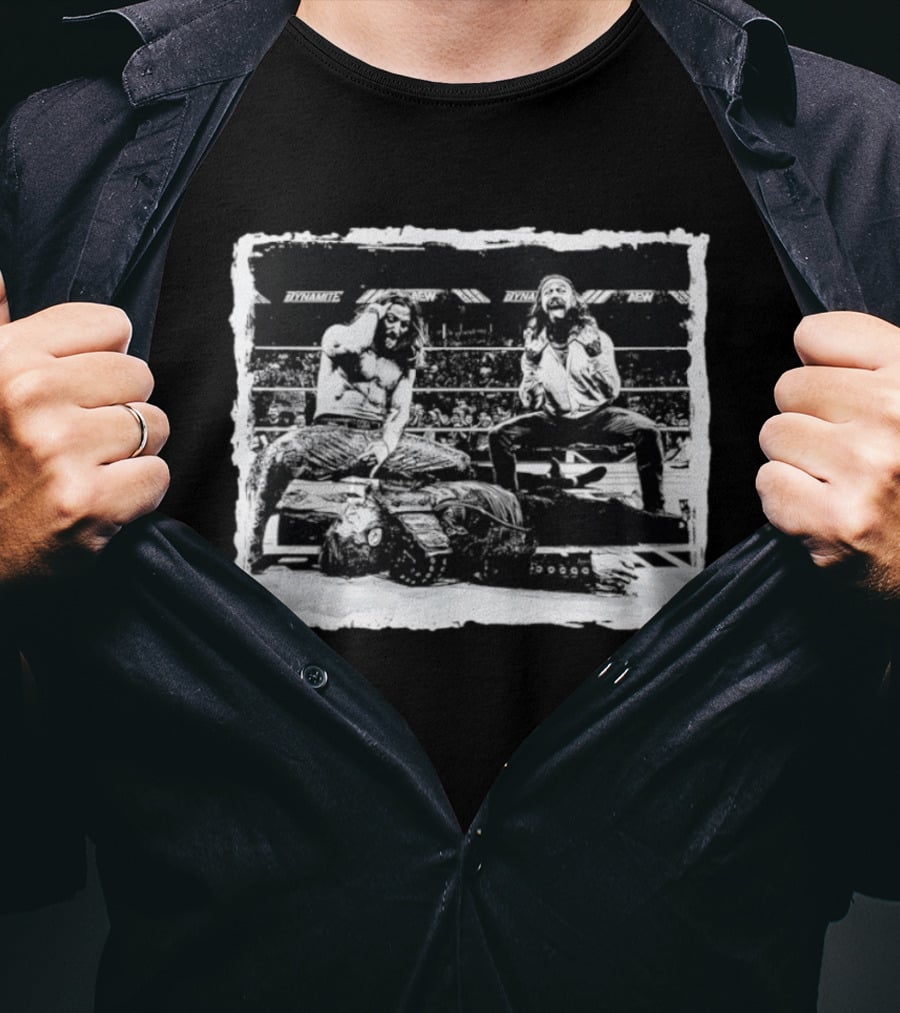 Matt Jackson Nick Jackson Kenny Omega AEW Dynamite Wrestling Moment T-Shirt