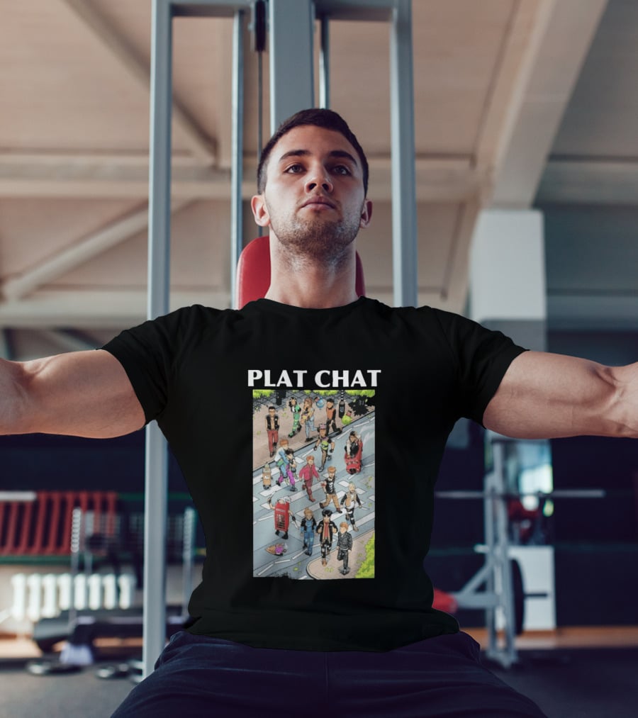 Plat Chat Abbey Road Crossover Street Scene Characters T-Shirt
