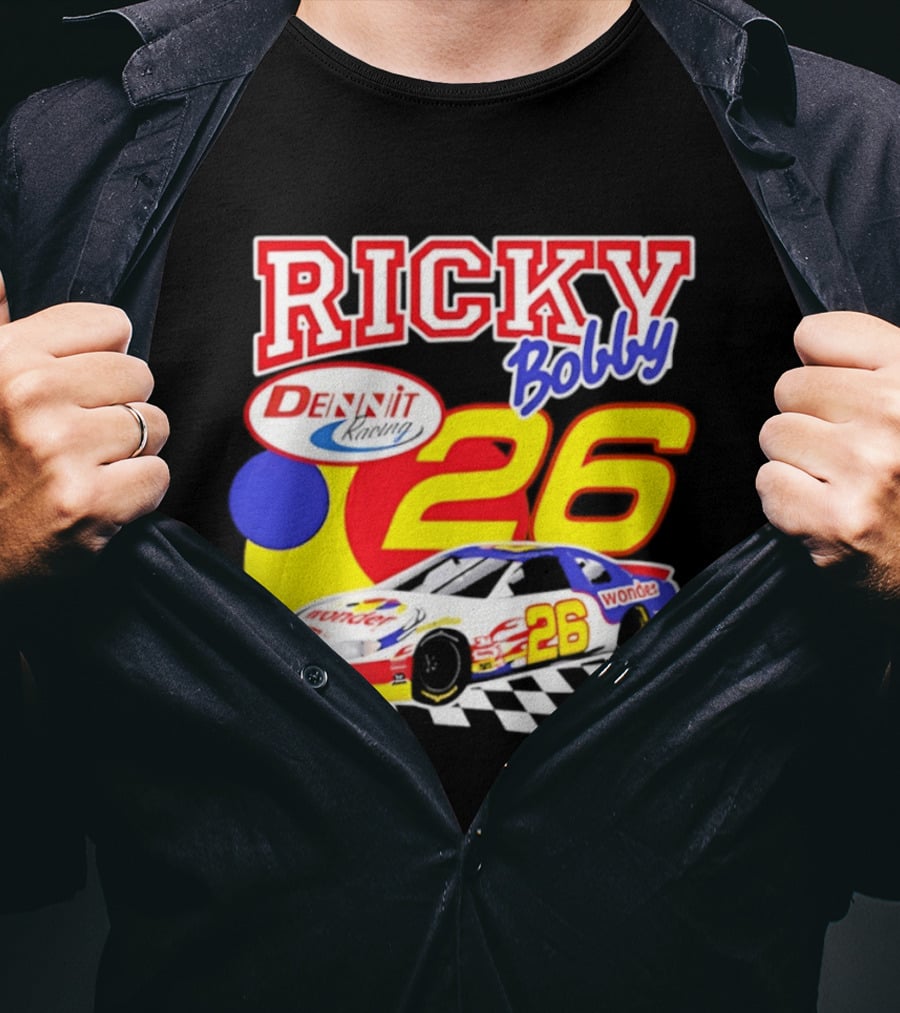 Ricky Bobby Dennit Racing 26 Wonder Talladega Nights Car T-Shirt