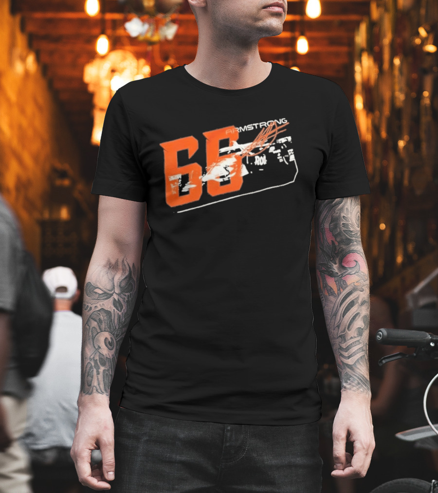 Armstrong 66 Racing Number With Dynamic Speed Lines T-Shirt