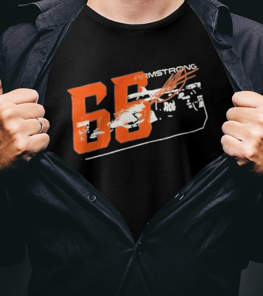 Armstrong 66 Racing Number With Dynamic Speed Lines T-Shirt