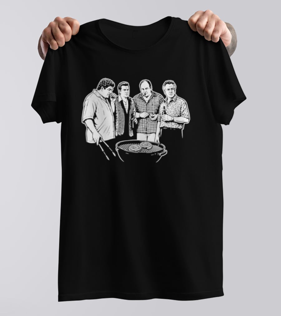 North Jersey BBQ Sopranos Parody Mobster Grill Crew T-Shirt