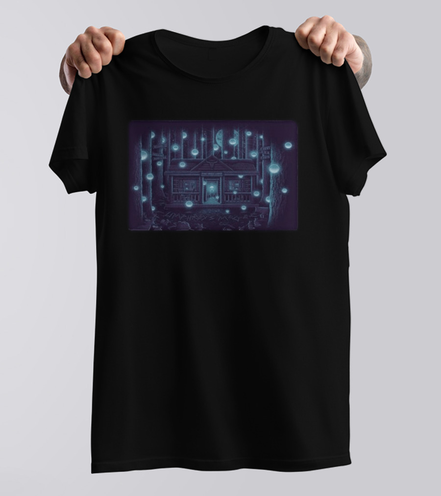 Umphrey's McGee Jun 4 6 2026 Livingston MT Concert Cabin Lodge Forest Luminescent Orbs T-Shirt