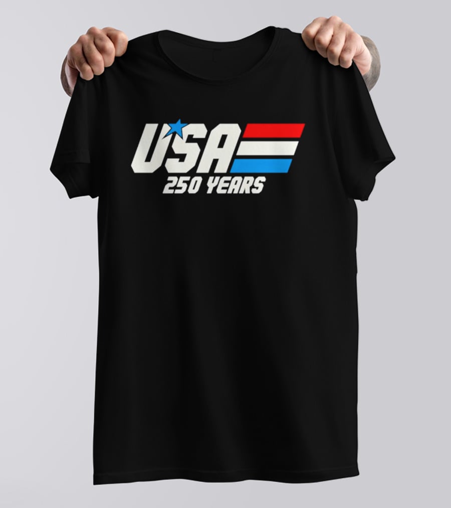 USA 250 Years Racing Star Iconic Red White Blue T-Shirt