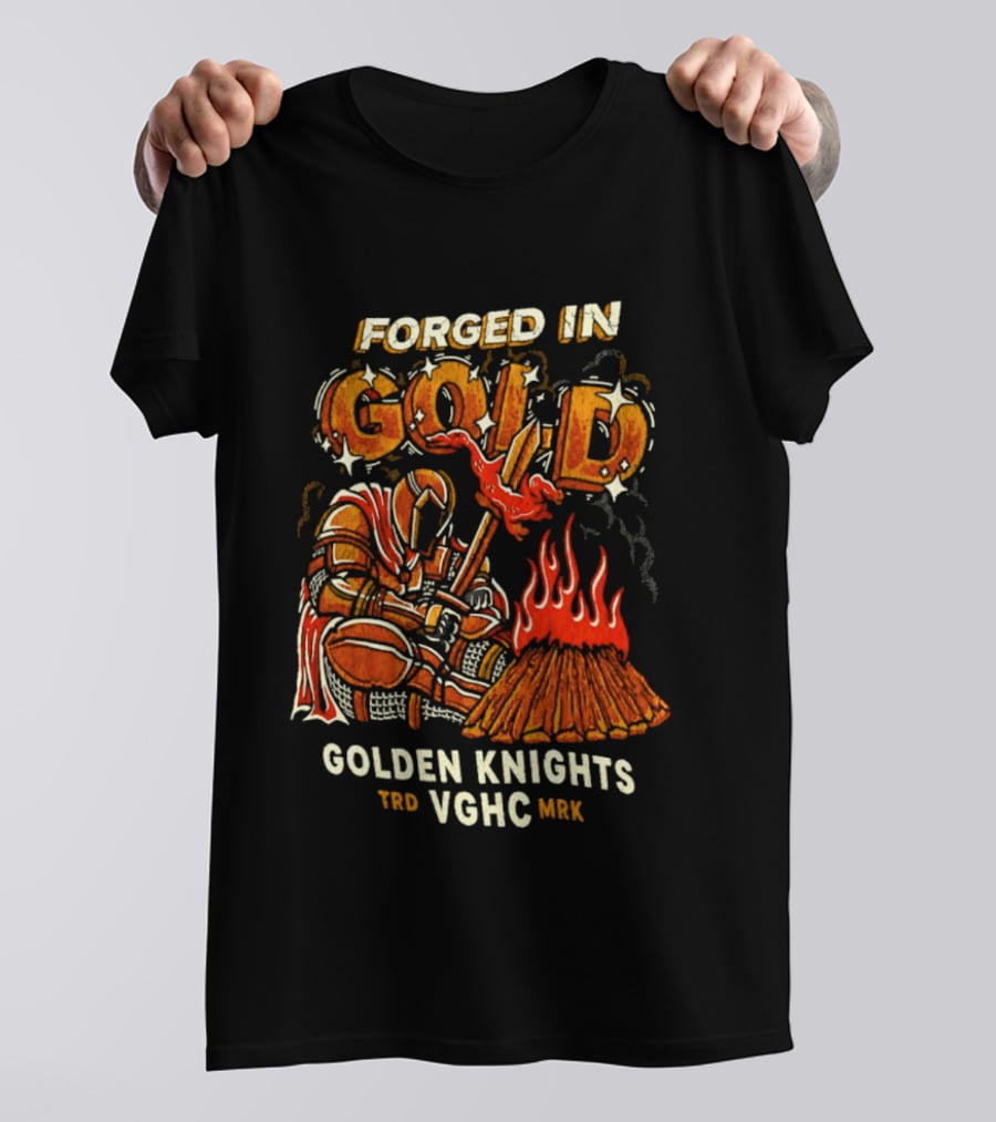 Forged In Gold Vegas Golden Knights VGHC NHL T-Shirt