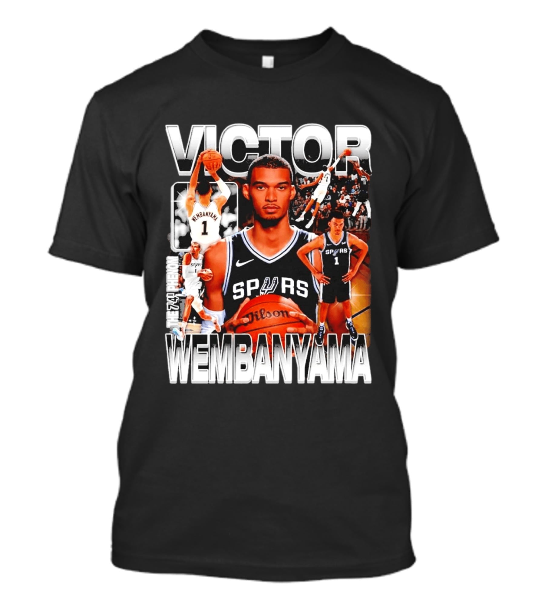 Victor Wembanyama Spurs Phenom Basketball Player T-Shirt