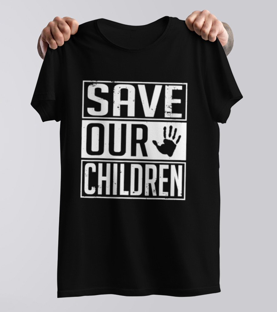 Save Our Children Handprint Awareness T-Shirt