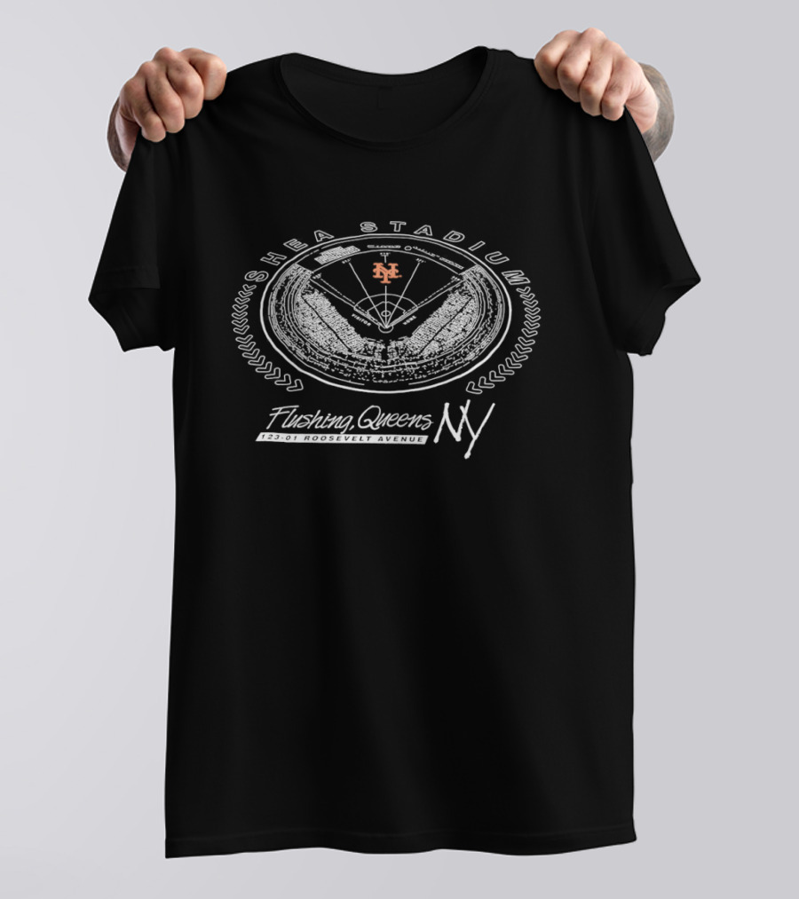 Shea Stadium Flushing Queens NY Mets Baseball 123 01 Roosevelt Avenue T-Shirt