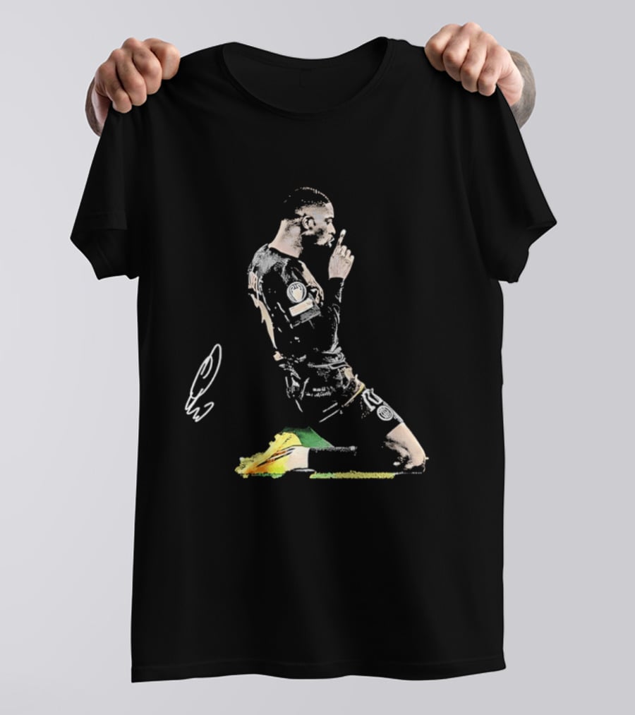 Paris Saint Germain Ousmane Dembele Celebration On One Knee T-Shirt