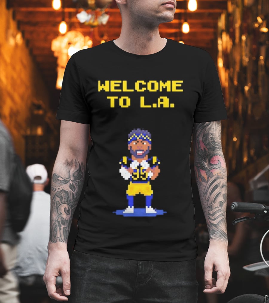 Welcome To L.A. Aaron Donald Los Angeles Rams Video Game T-Shirt