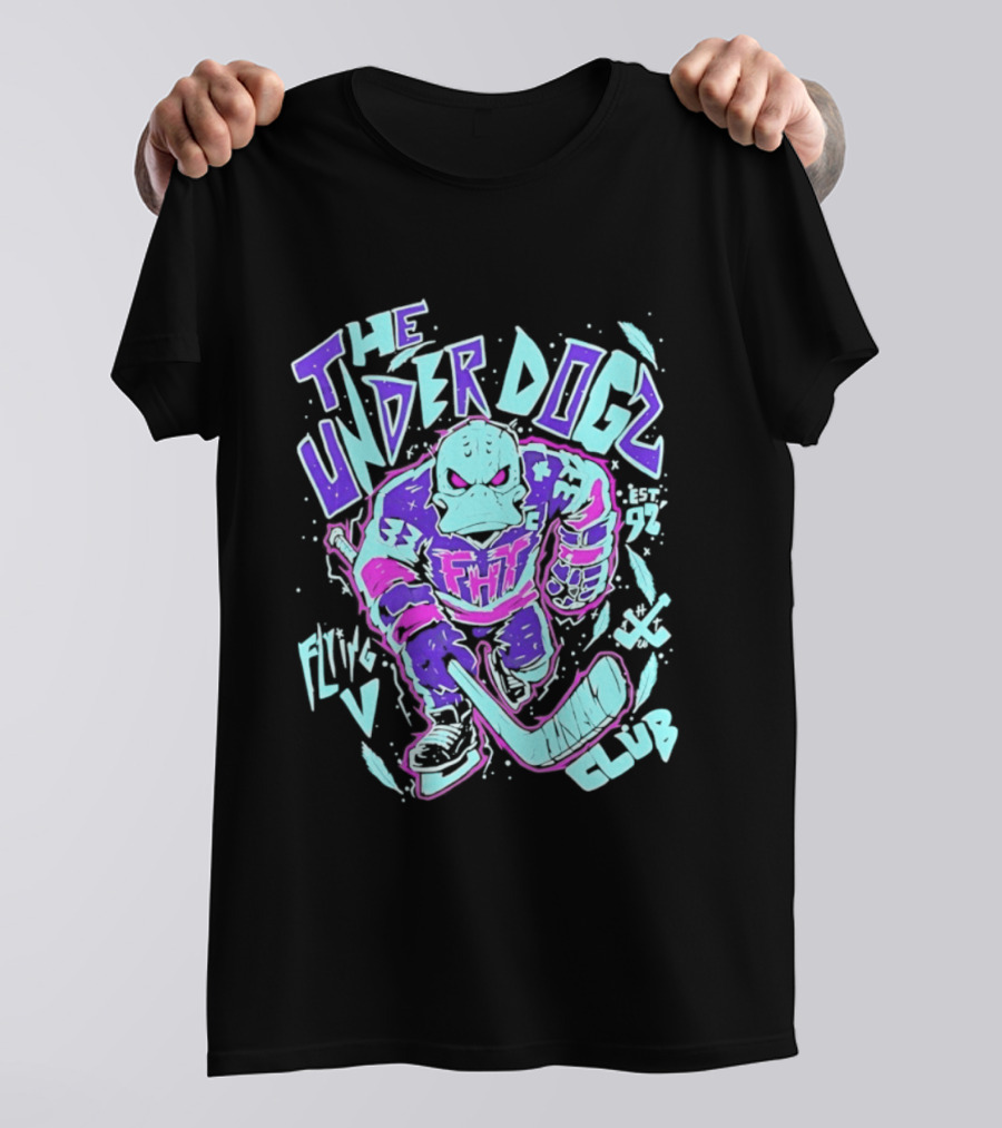 Anaheim Ducks The Underdogs FMH Flying House Club Hockey Player T-Shirt