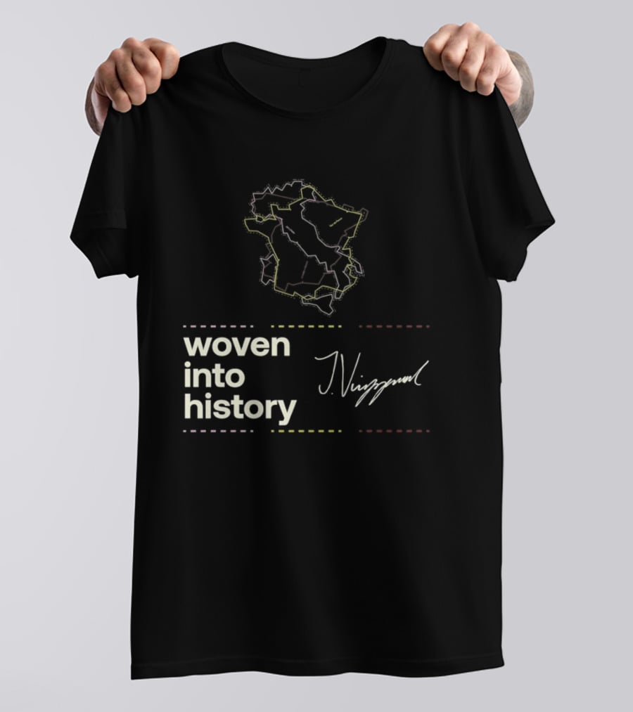Giro D'Italia Tour De France La Vuelta A Espana Woven Into History Nibali T-Shirt