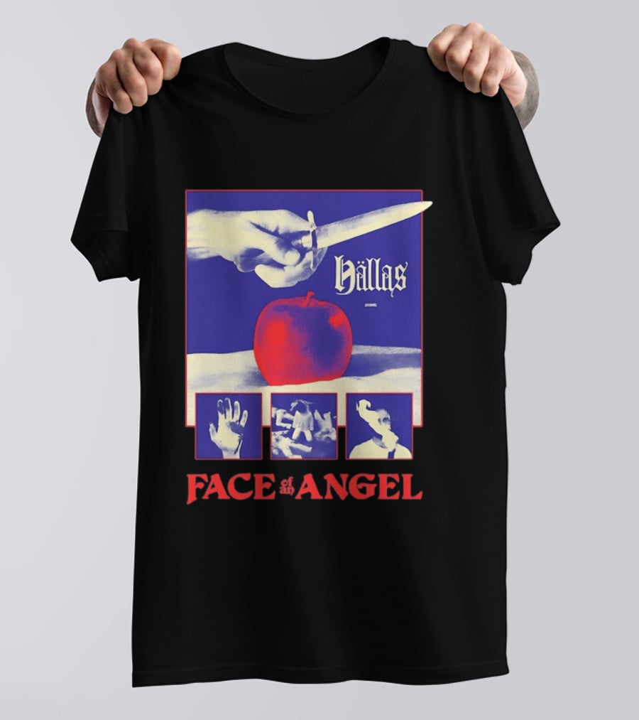 Hallas Face Of An Angel Album Heavy Metal Rock Band Music T-Shirt