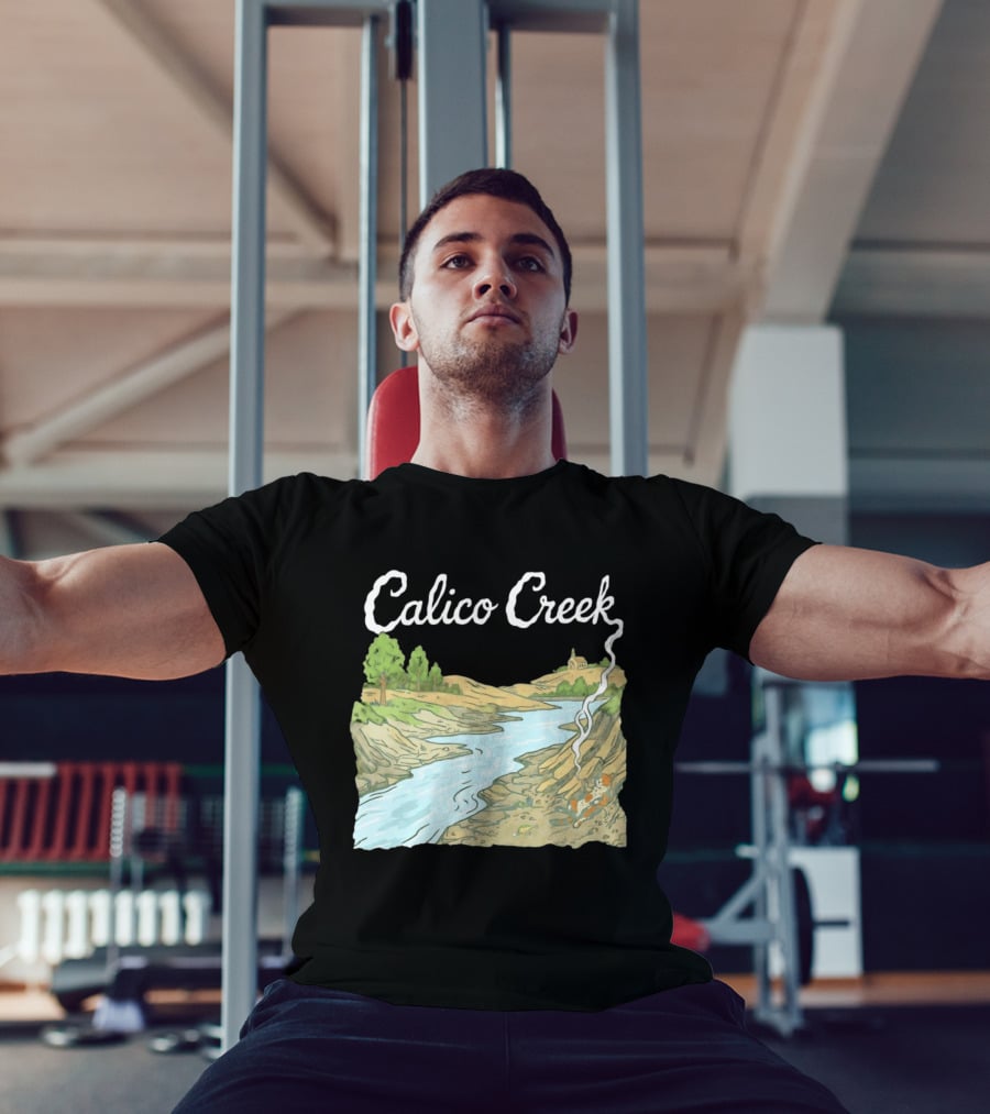 Calico Creek Scenic River And Countryside Landscape T-Shirt