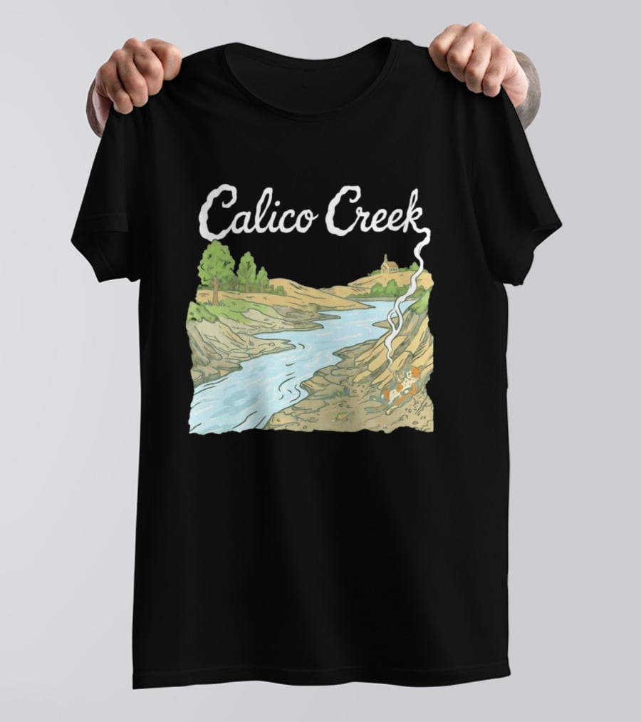 Calico Creek Scenic River And Countryside Landscape T-Shirt