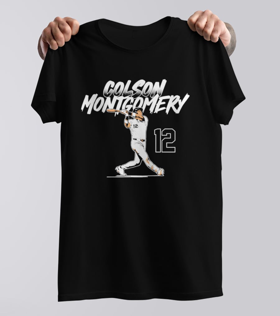 Colson Montgomery Chicago White Sox Slugger Swing 12 T-Shirt