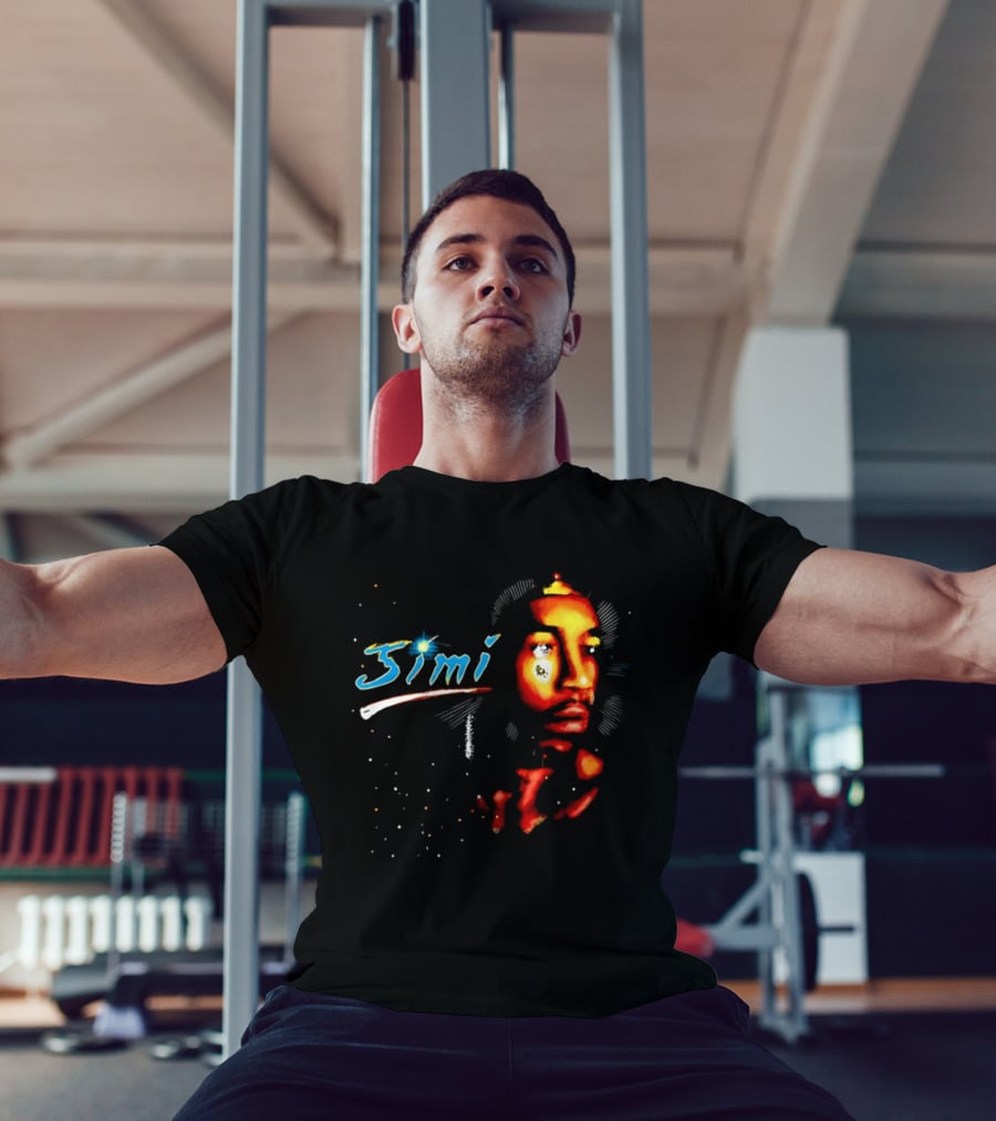 Jimi Hendrix Psychedelic Cosmic Stardust Simi T-Shirt