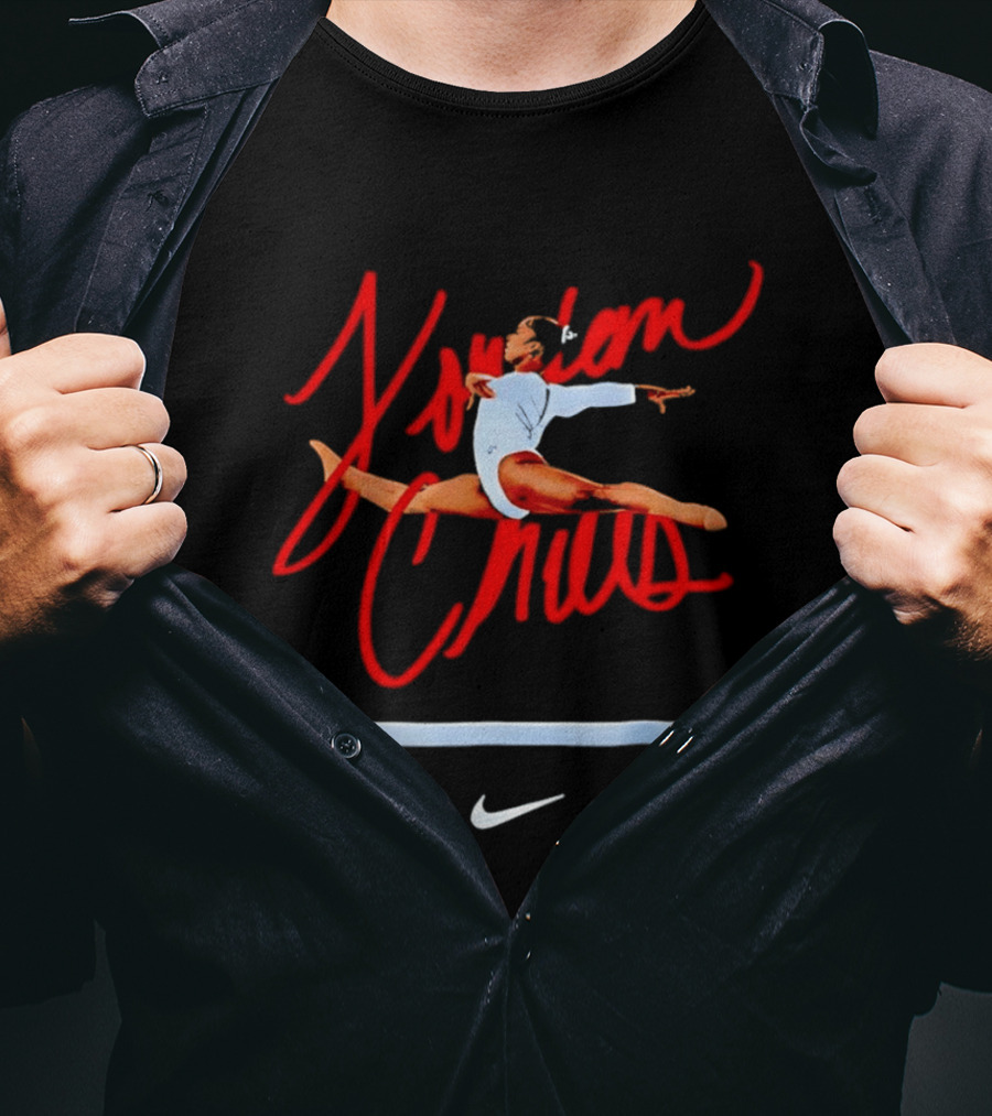 Jordan Chiles Gymnastics Leap Nike Balance Beam T-Shirt