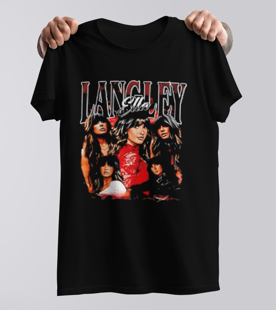 Ella Langley 90s Bootleg Style Retro Portraits T-Shirt