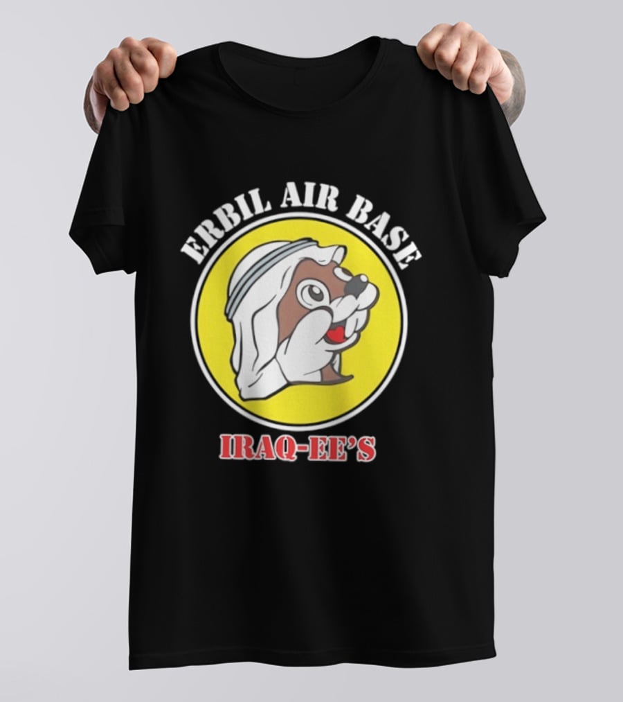 Erbil Air Base Iraq Eef's Cartoon T-Shirt