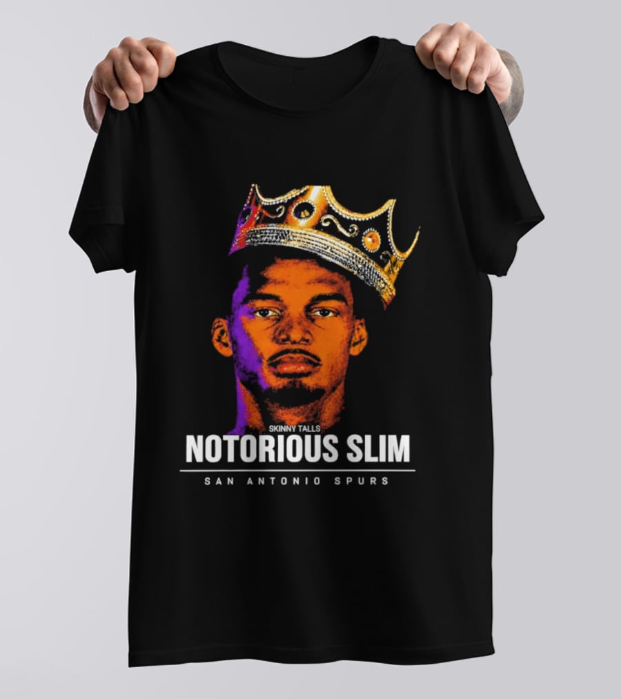 San Antonio Spurs Notorious Slim King Victor Wembanyama Basketball Star T-Shirt