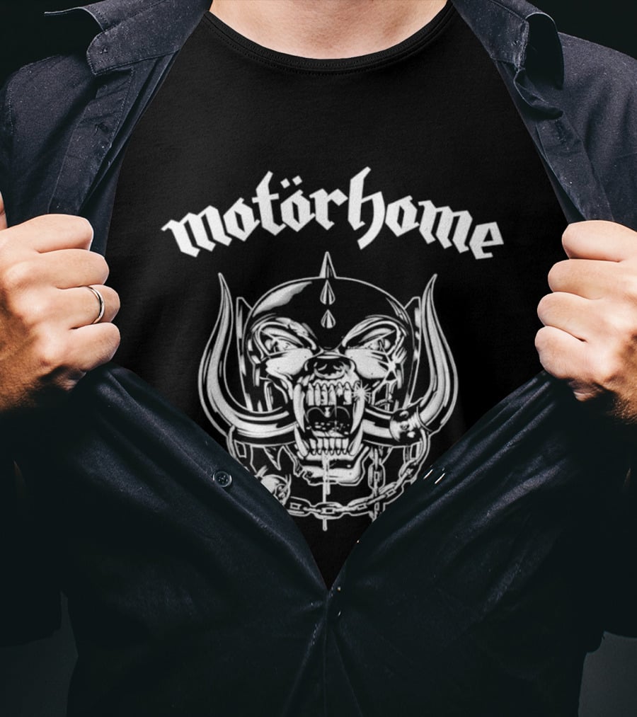 Motörhome Snaggletooth Lemmy Kilmister Iconic Band T-Shirt