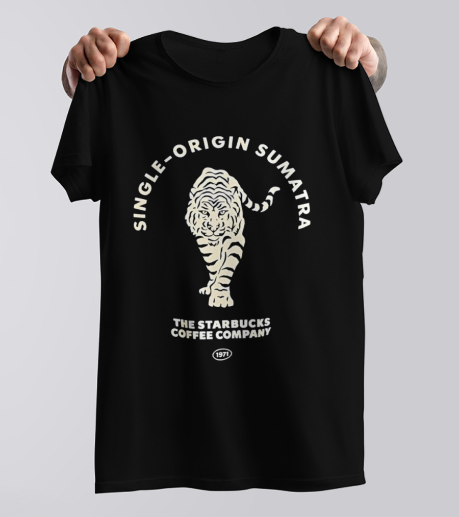 Single Origin Sumatra Starbucks Coffee Company 1971 Tiger T-Shirt