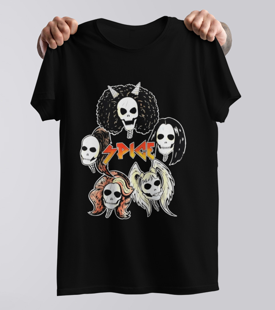 Spice Girls Skull Halloween Rock T-Shirt
