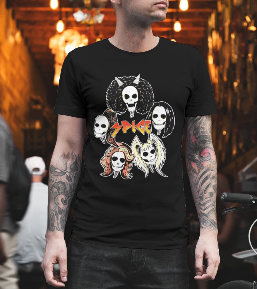 Spice Girls Skull Halloween Rock T-Shirt