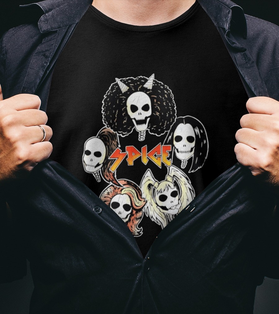 Spice Girls Skull Halloween Rock T-Shirt