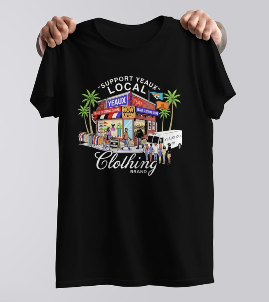 Support Yeaux Local Yeaux Clothing Store Now Open Jacksonville Gadsden Flag T-Shirt