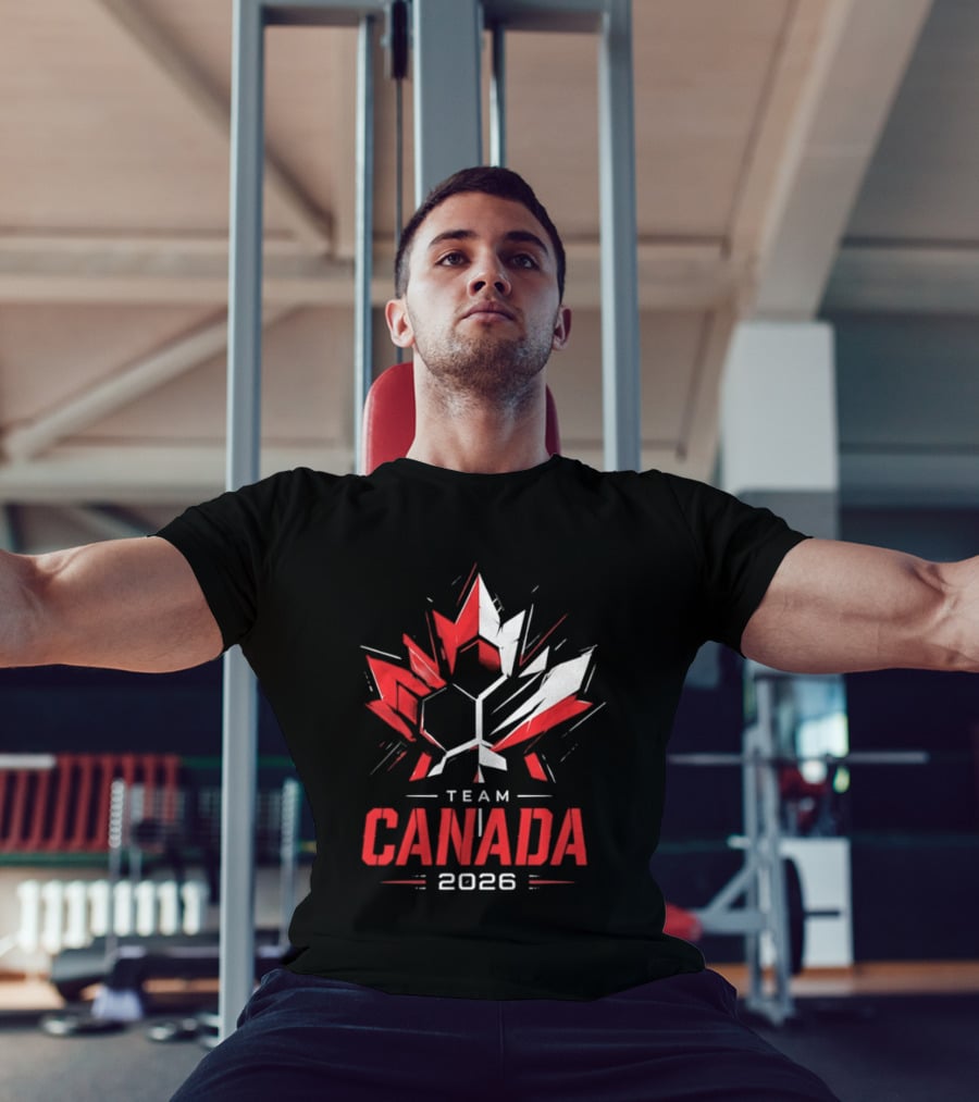 Team Canada 2026 Maple Leaf Geometric Sport Team Canada 2026 T-Shirt