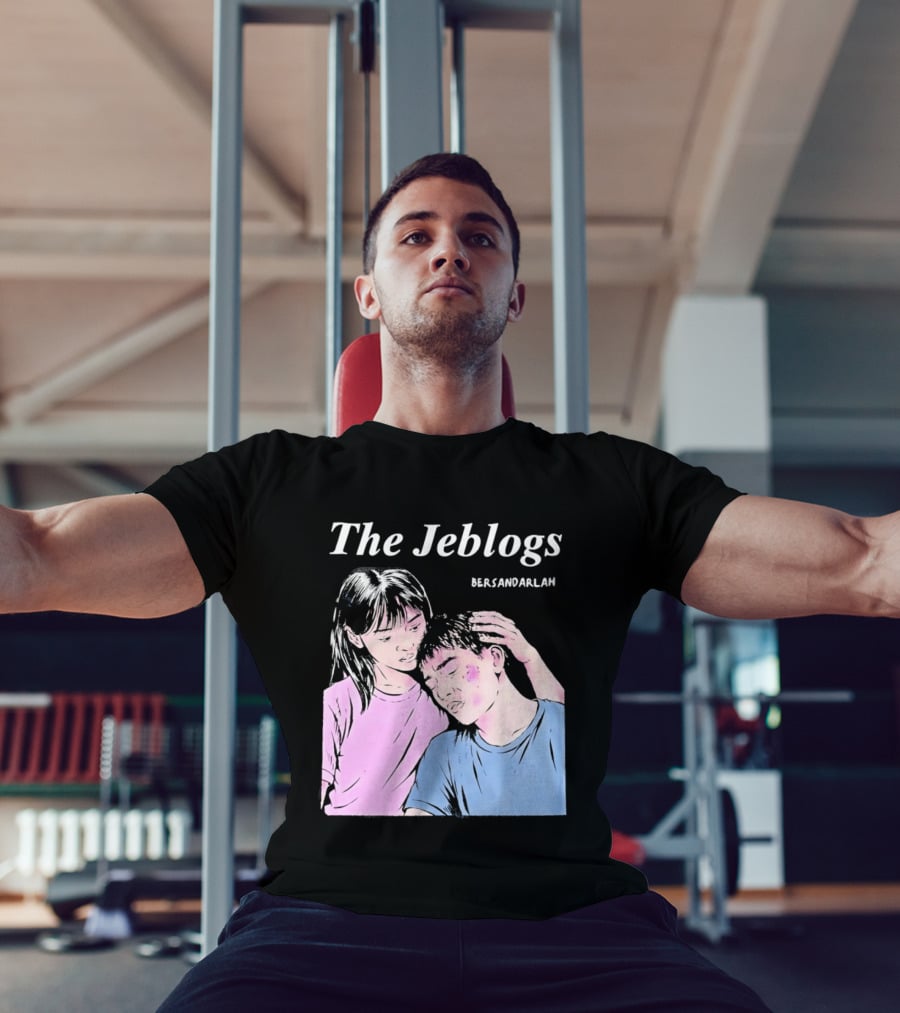 The Jeblogs Bersandarlah Pastel Art Style Tender Moment T-Shirt