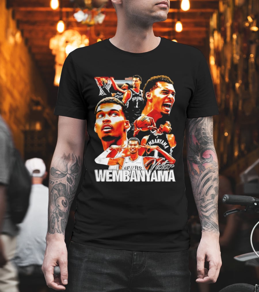 Victor Wembanyama Spurs Basketball Hero Collection T-Shirt