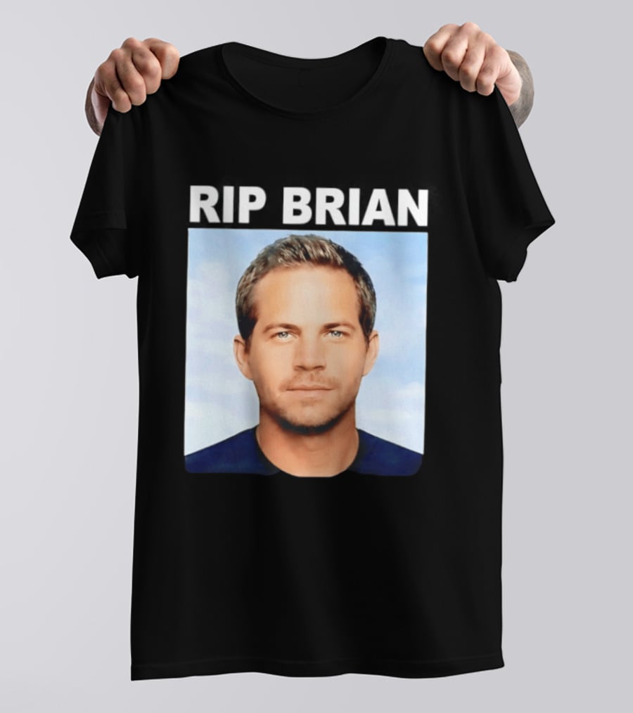 RIP Brian Vin Diesel Tribute Paul Walker Memorial T-Shirt