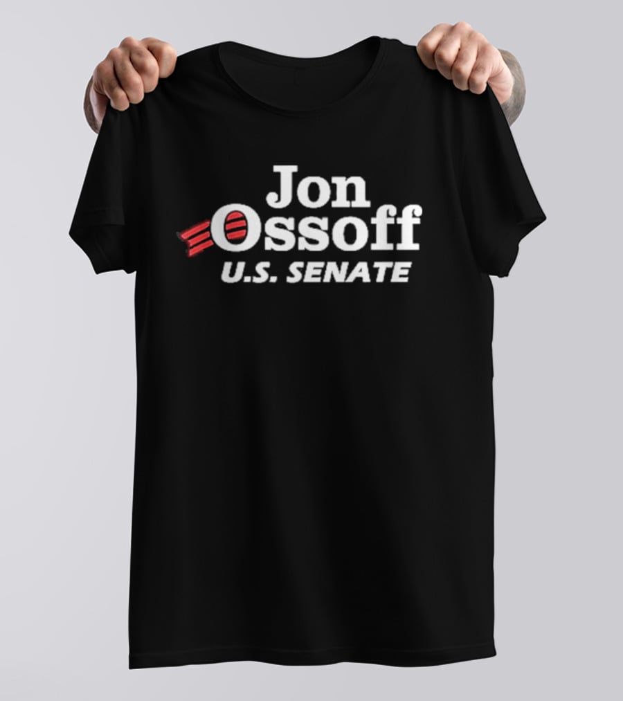 Jon Ossoff U.S. Senate Vote Text With Stripes T-Shirt