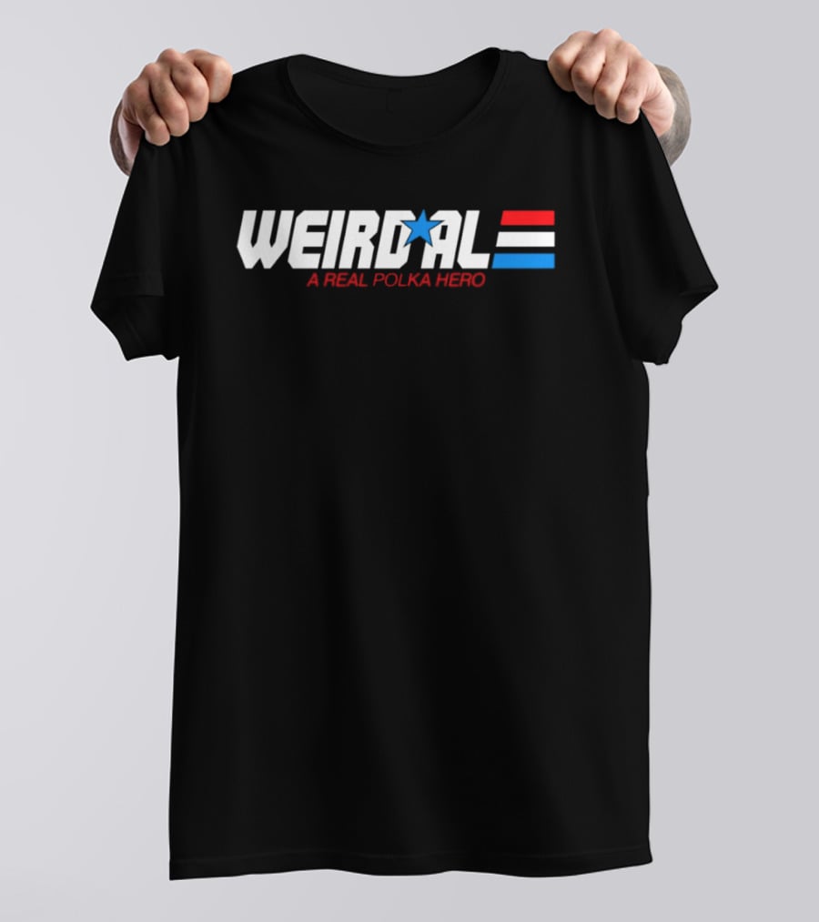 Weird Al Real Polka Hero Star Blue Red White T-Shirt