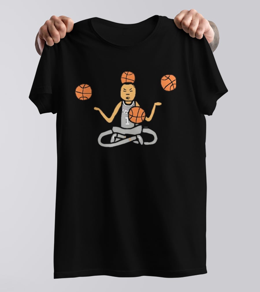 Wembanyama Meditation San Antonio Spurs Basketball Meme T-Shirt