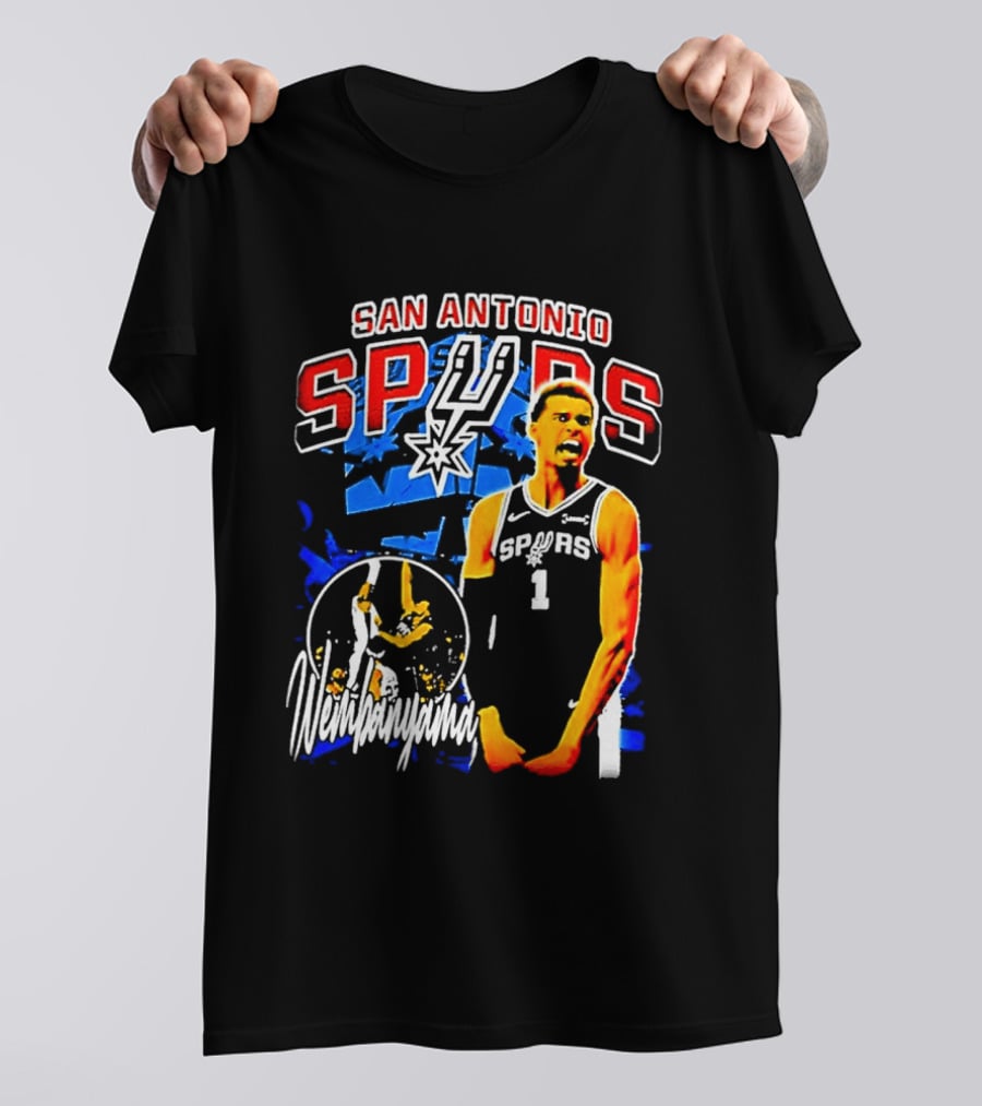 San Antonio Spurs Wembanyama Victor NBA Basketball Player T-Shirt